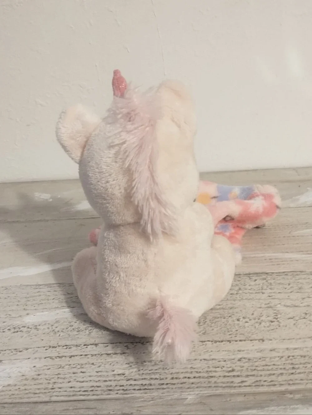Little Beginnings Baby Unicorn Pink Floral Lovey Security Blanket Plush